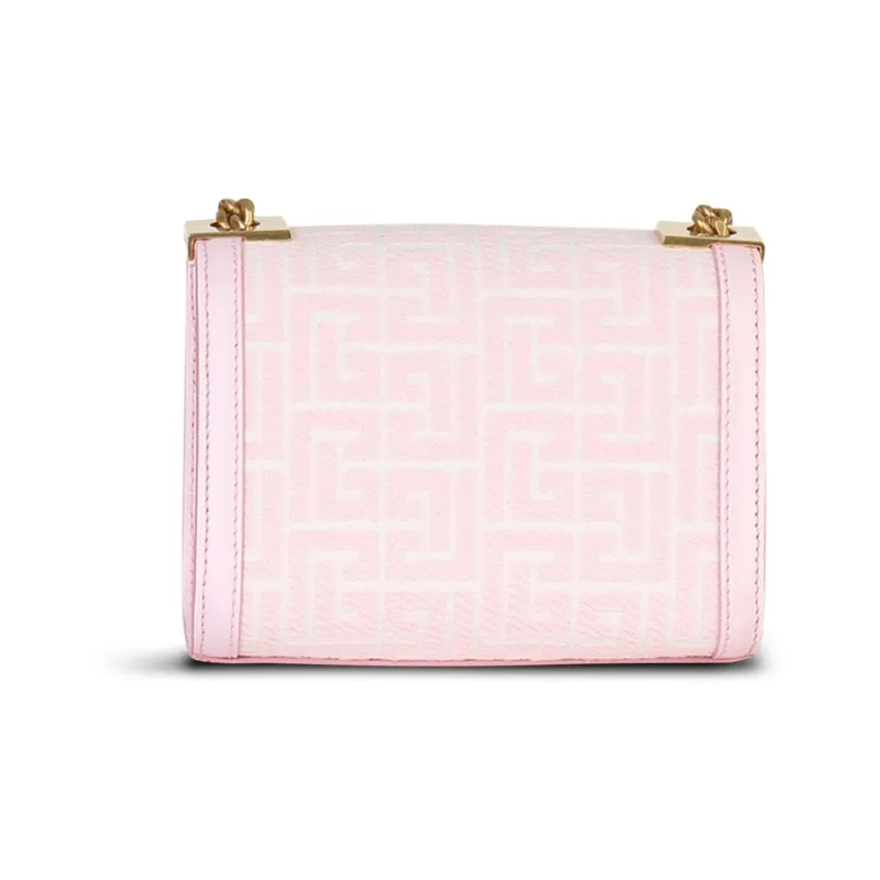 BALMAIN 1945 Calfskin Crossbody Bag Shoulder Bag Women's Light Pink-1