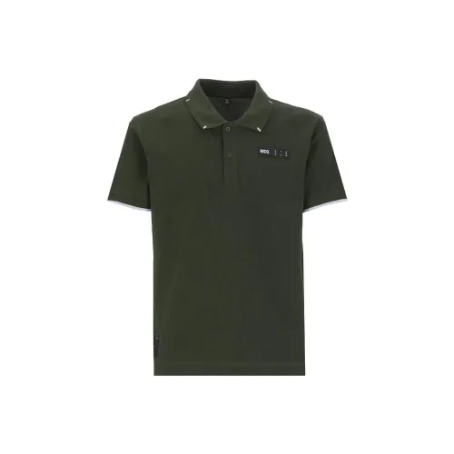 McQ Alexander McQueen Polo Shirts Men Army Green