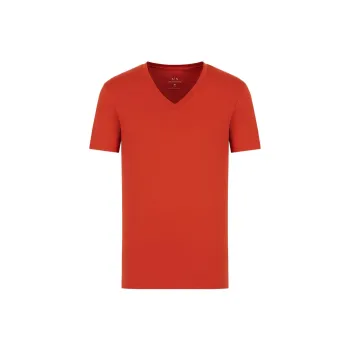 ARMANI EXCHANGE T-Shirts Men Orange Red