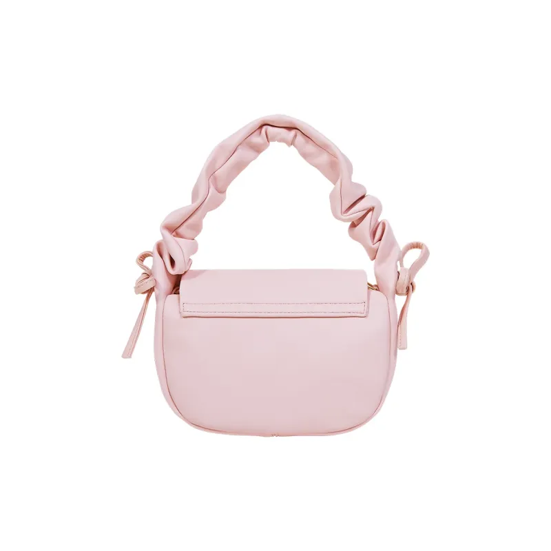 Miffy PU Saddle Bag, Shoulder Bag, Crossbody Bag, Handbag Small Size Women's Ecru/Pink-6