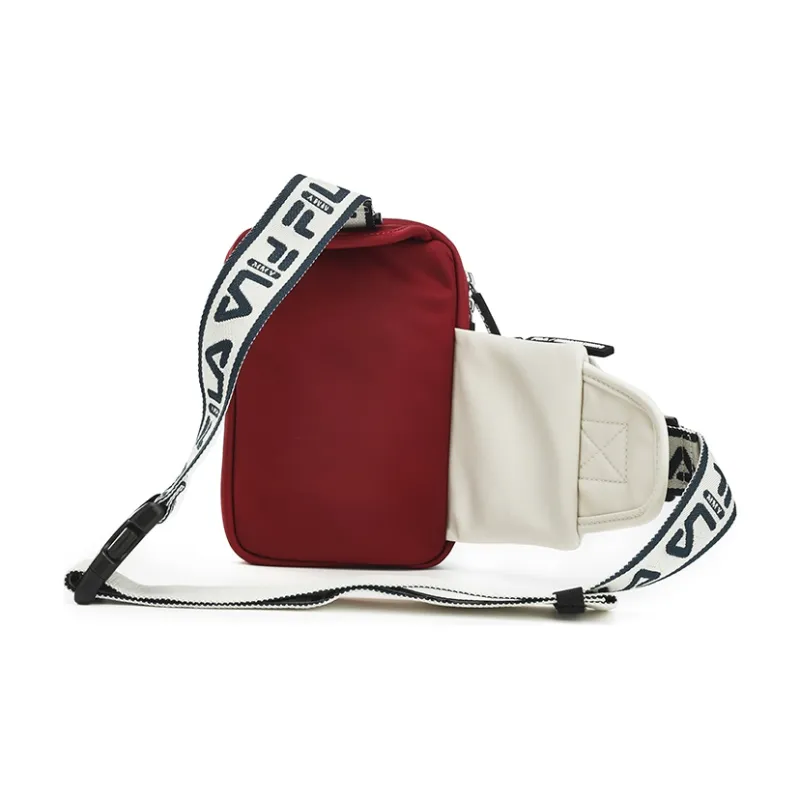 FILA Fabric Crossbody Bag, Handbag, One Shoulder Sling Bag Trumpets Men's Syrah Burgundy-3