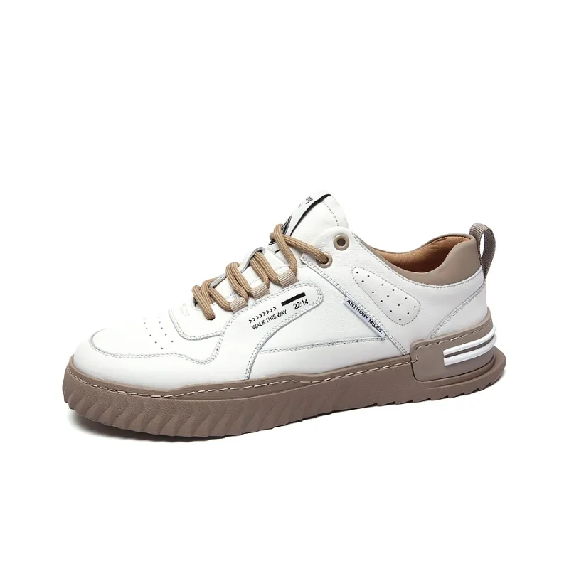 Anthony Miles Anthony Miller Stylish Skateboarding Shoes Men's White-1
