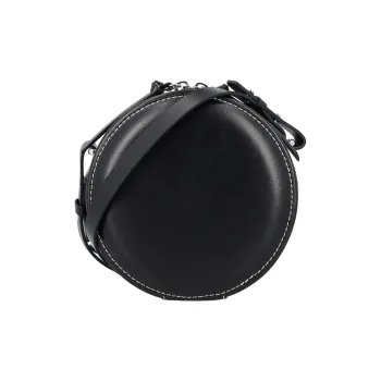 GANNI Leather Shoulder Bag Crossbody Bag Wallets Women's Black