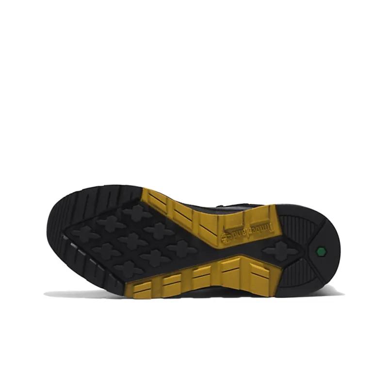 Timberland Field Trekker Trainer Anti Slip Wear Resistant Low Top Outdoor Shoes Men's Black Yellow-6