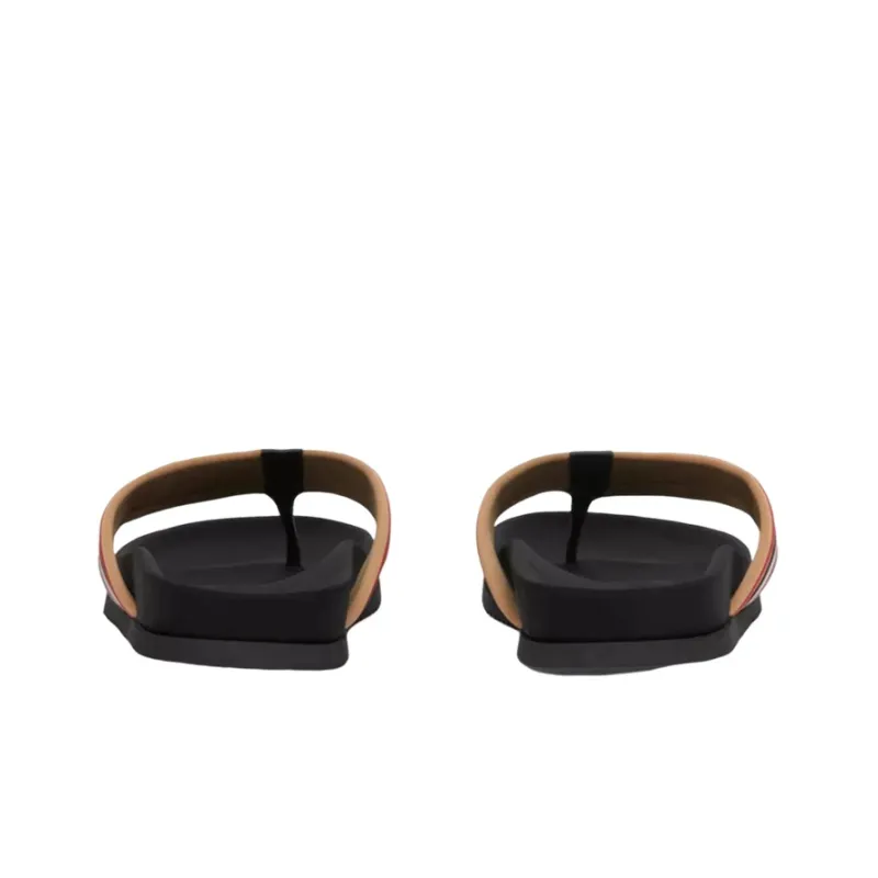 Burberry Slip Resistant Flip Flops Men's Beige-4
