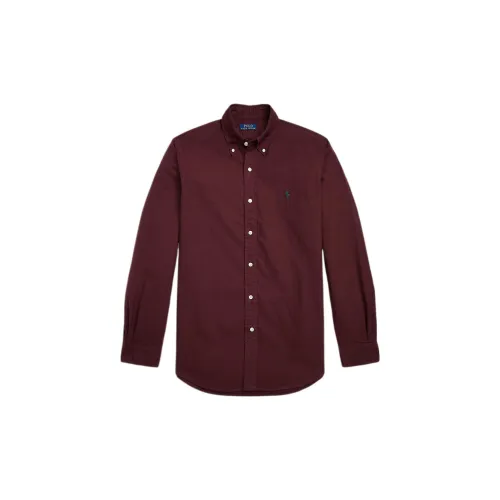 Polo Ralph Lauren Shirts Men Burgundy