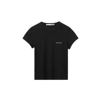 Alexander Wang Shrunken Logo T shirt