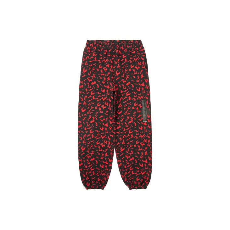 LVXWA SS22 Casual Pants Unisex Black Red-1