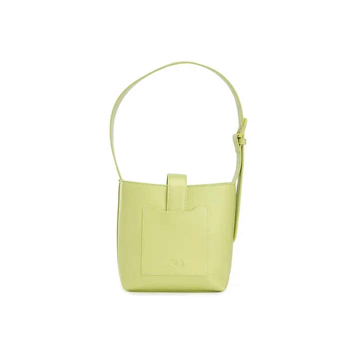 FILA Fabric Handbag, Shoulder Bag, Crossbody Bag Regular Women's Light Mustard Yellow-2