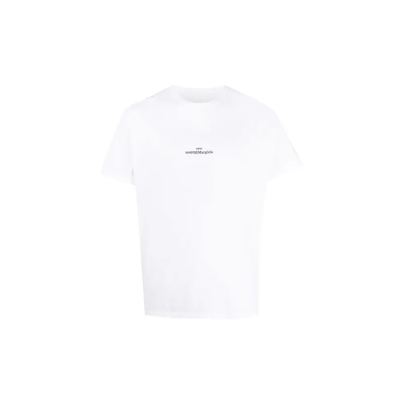 Maison Margiela Logo Embroidered Crewneck T Shirt-0