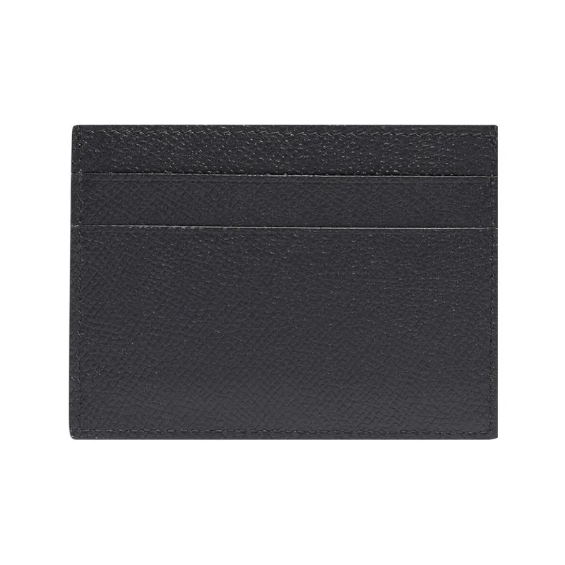 Balenciaga Cash Grained Calfskin Card Clip Men's Black-5