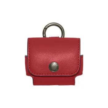 COACH Refined Calfskin AirPods Pro Earphone Case Men's Red