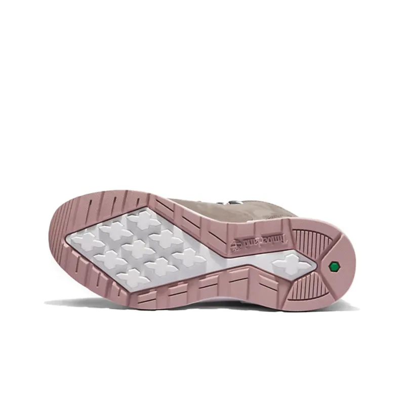 Timberland Sprint Trekker Durable Breathable Mid-Top Outdoor Shoes Women's Gray Pink-5