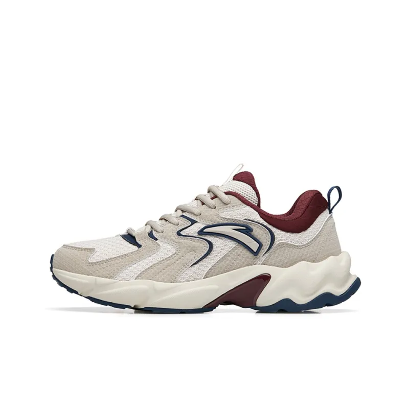Anta Anti-Slip And Wear-Resistant Lightweight Low-Top Running Shoes Men's Taupe-0