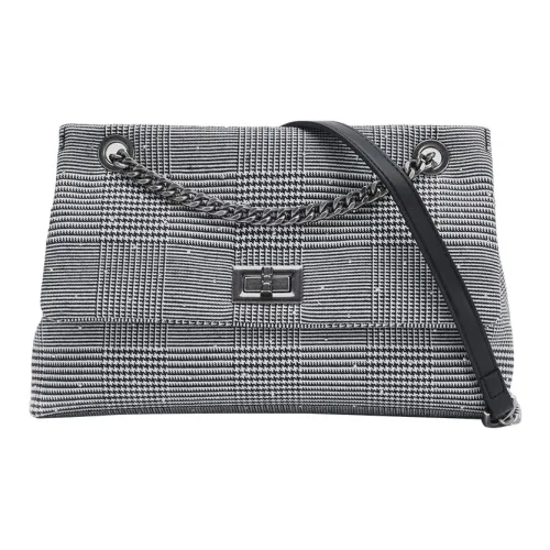 URBAN REVIVO Crossbody Bags Black Gray Check