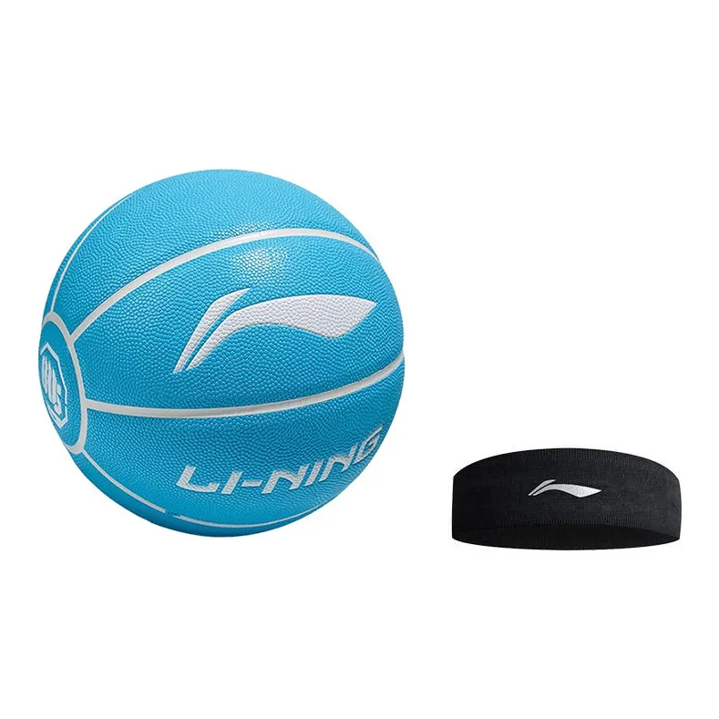 LiNing Badfive PU Basketball Blue Size 7 Training Unisex-15