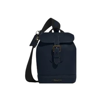 COACH Hudson Natural Pebbled Leather Crossbody Bag, Shoulder Bag Men's
