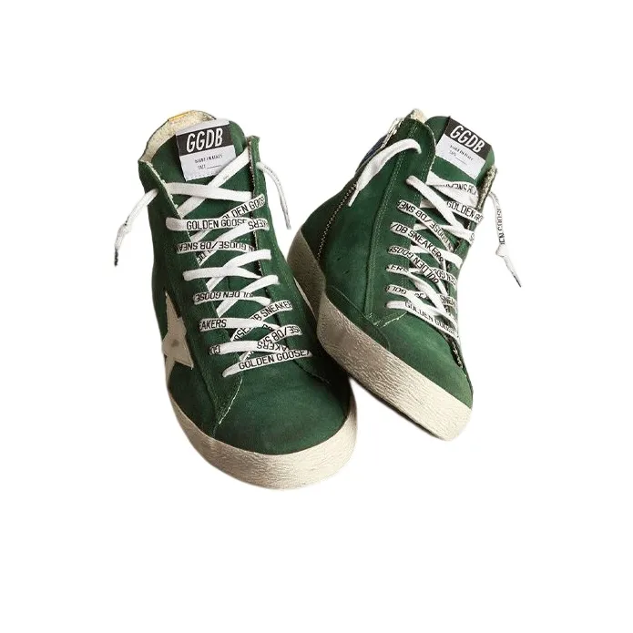 Golden Goose Francy Stylish Skateboarding Shoes Men's Green Old-fashioned-2