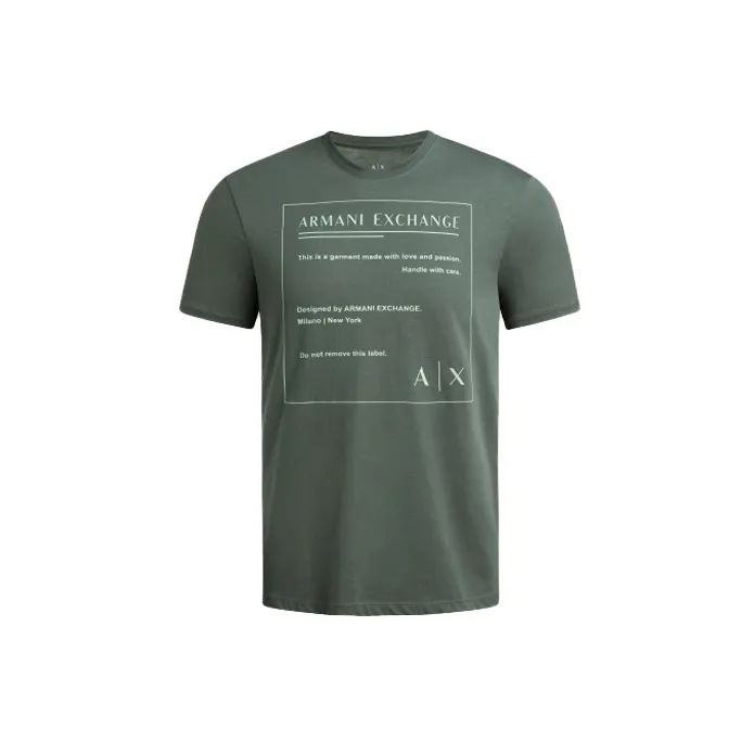 ARMANI EXCHANGEAE SS22 T Shirt Men's Army Green-0