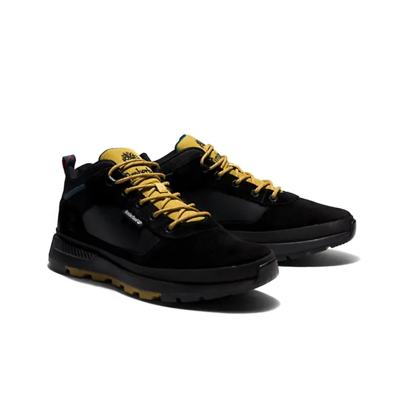 Timberland Field Trekker Trainer Anti Slip Wear Resistant Low Top Outdoor Shoes Men's Black Yellow-3