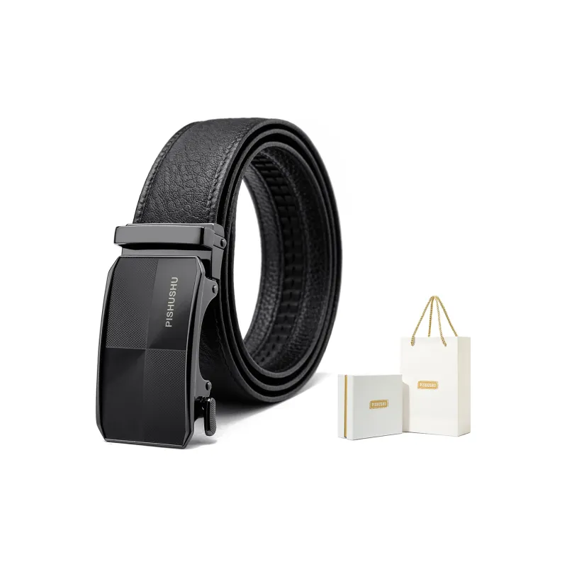 PISHUSHU Leather Belts Men-5