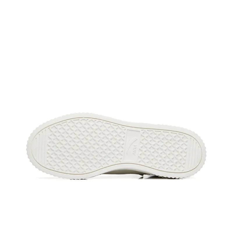 Anta Life Collection High-Top Skateboard Shoes Women's White Gray-4