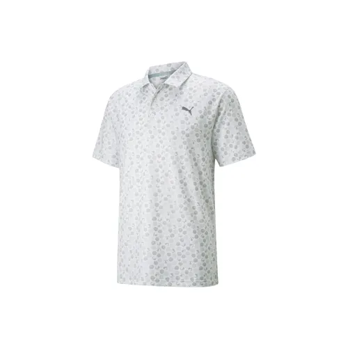 PUMA Golf Polo Shirts Men Gray