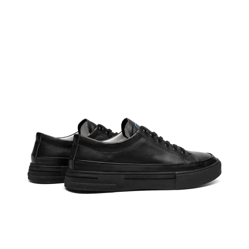 LEAVELAND Skateboard Shoes Men's Black-1