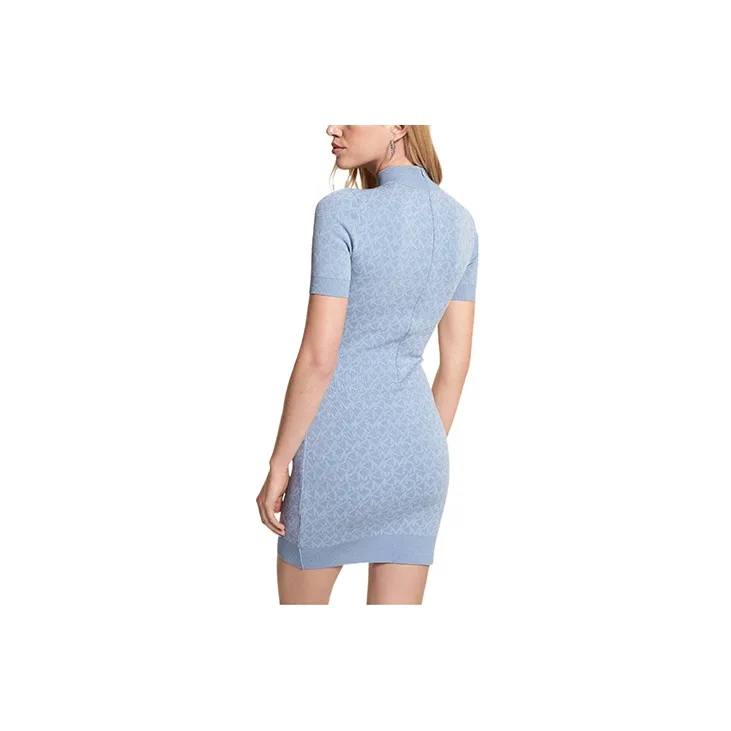 MICHAEL KORS Short Sleeved Dresses Women's Light Blue-1