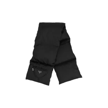 PRADA Knit Scarves Unisex Black