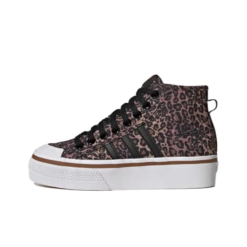 Adidas Women's Nizza Platform Mid 'Leopard'