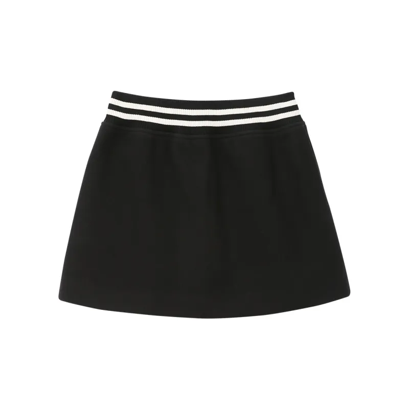 ASWZ Casual Short Skirts Women's Black-1