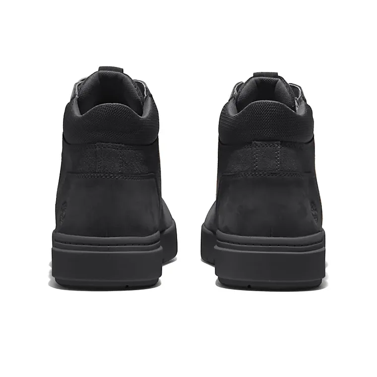 Timberland Chukka Seneca Bay Anti-Slip Wear-Resistant High-Top Skateboard Shoes Men's Black-5