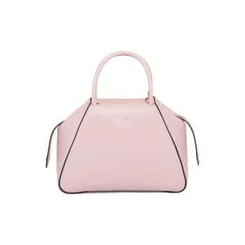 PRADA Leather Shoulder Bag Crossbody Bag Handbag Small Size Women's Snow Pink