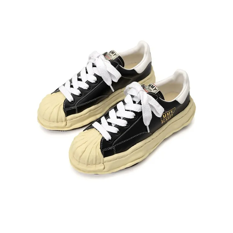MIHARA YASUHIRO Blakey Low-Top Stylish Skateboarding Shoes Unisex Black-2