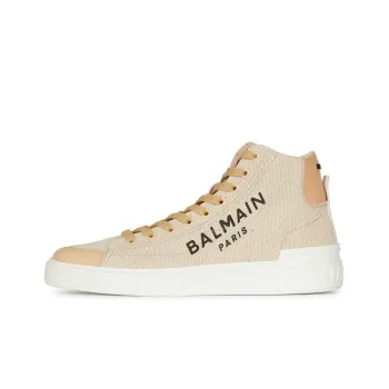 BALMAIN Logo print High top Sneakers Women's
