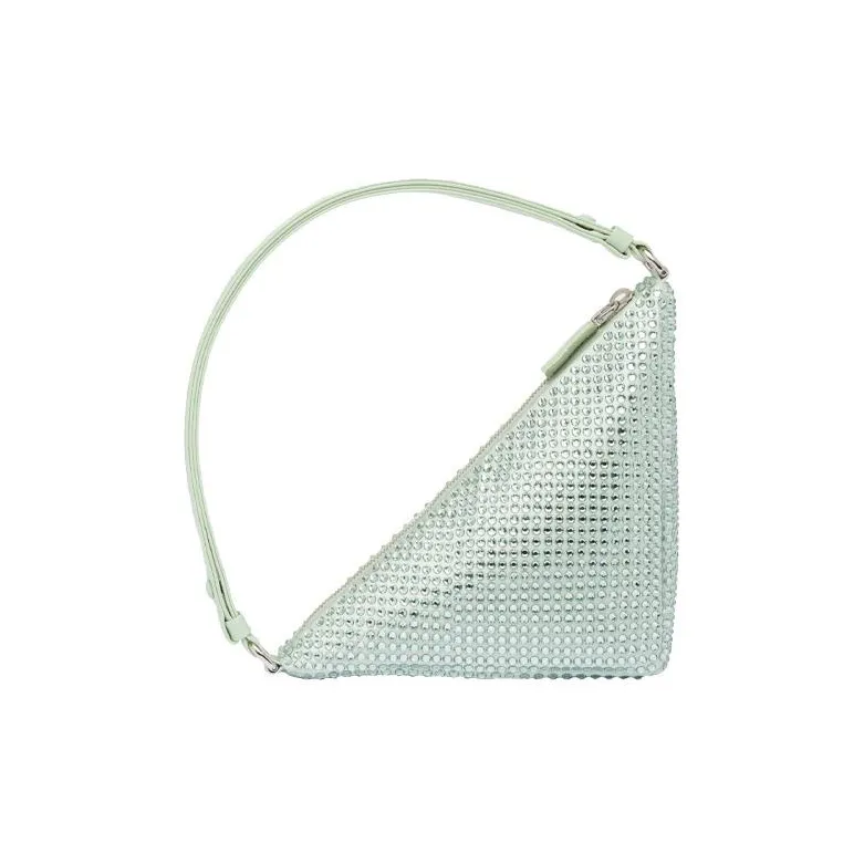 PRADA Fabric Clutches Handbags Women's Aqua Green-2