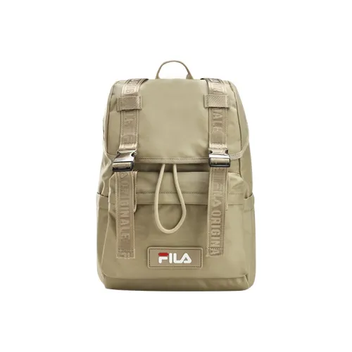 FILA Fabric Laptop Backpack Regular Unisex Ginger Khaki