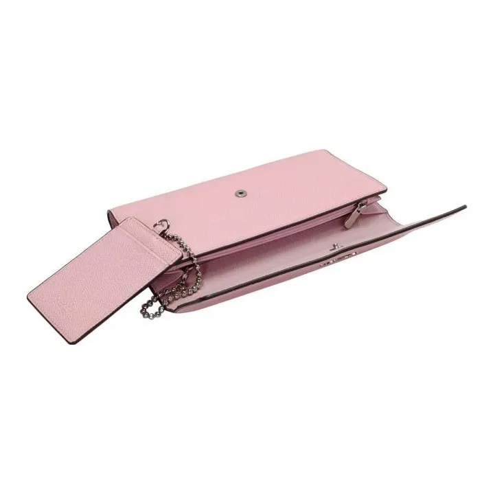 COACH Trifold Wallet Leather Wallet Women's Petal Pink-2