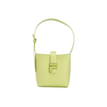 FILA Fabric Handbag, Shoulder Bag, Crossbody Bag Regular Women's Light Mustard Yellow