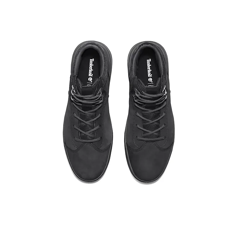 Timberland Chukka Seneca Bay Anti-Slip Wear-Resistant High-Top Skateboard Shoes Men's Black-4