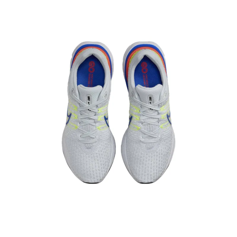 Nike React Infinity Run Flyknit 3 Pure Platinum Racer Blue-3