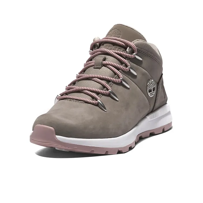 Timberland Sprint Trekker Durable Breathable Mid-Top Outdoor Shoes Women's Gray Pink-1