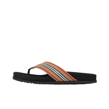 Burberry Slip Resistant Flip Flops Men's Beige