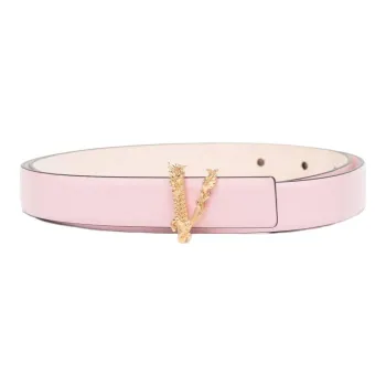 VERSACE Fashion Calfskin Belt Women's Pink Purple