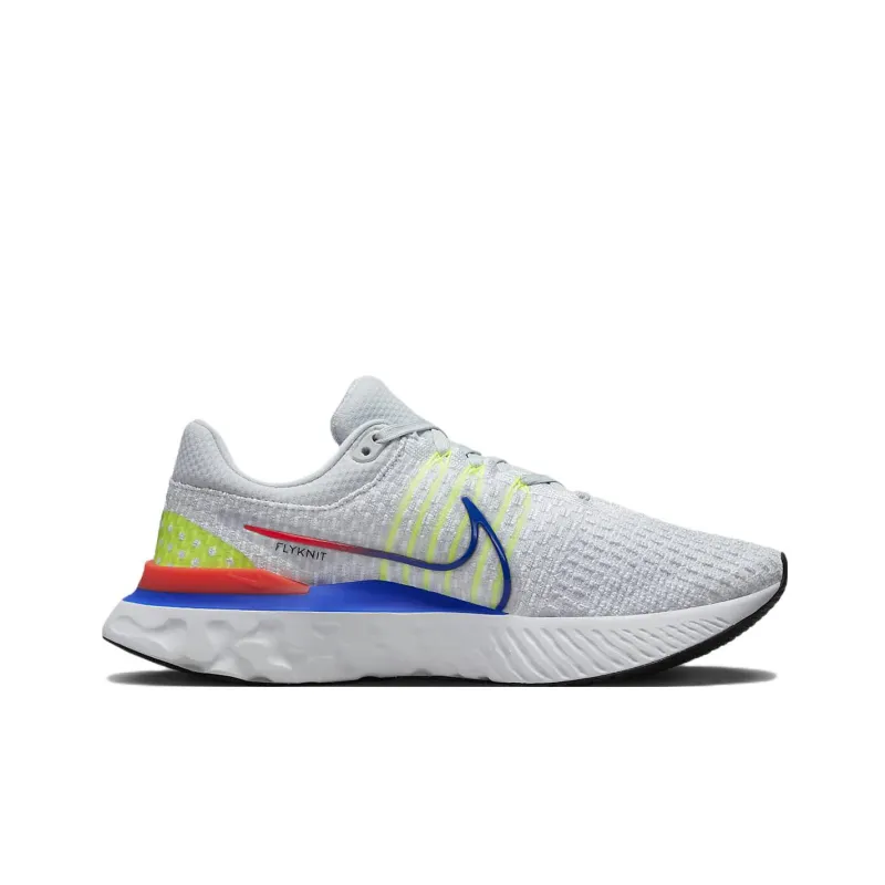 Nike React Infinity Run Flyknit 3 Pure Platinum Racer Blue-1