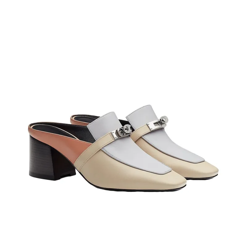 HERMES Blossom Wrap toe Slippers Women's Multicolor-2