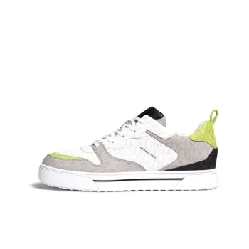 MICHAEL KORS Baxter Low Top Stylish Skateboarding Shoes Men's Gray White