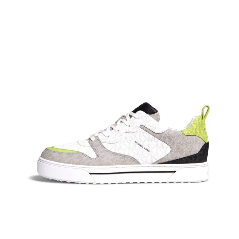 MICHAEL KORS Baxter Low Top Stylish Skateboarding Shoes Men's Gray White-0