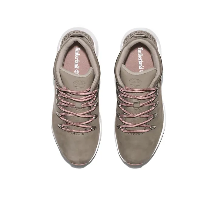 Timberland Sprint Trekker Durable Breathable Mid-Top Outdoor Shoes Women's Gray Pink-3